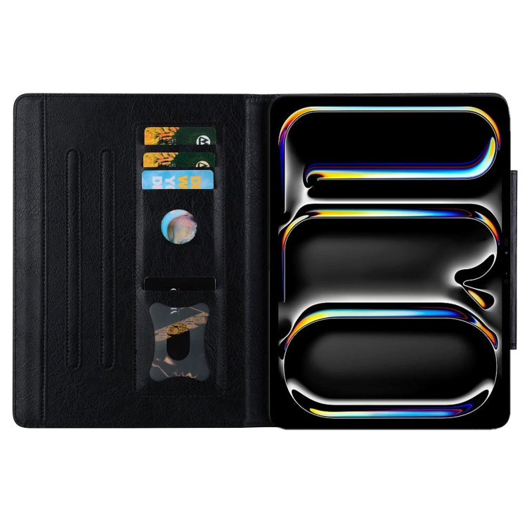 For iPad Air 11 2025 / 2024 / Air 5 / Air 4 Cat Buckle Leather Smart Tablet Case(Black) - free shipping - PMC TechLife - Order now!