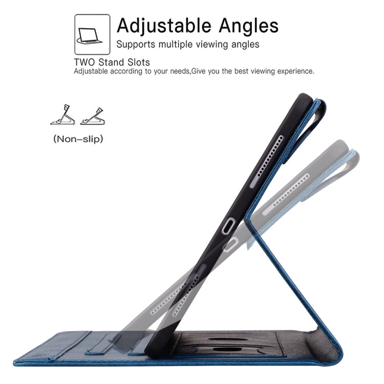 For iPad Air 11 2025 / 2024 / Air 5 / Air 4 Cat Buckle Leather Smart Tablet Case(Royal Blue) - iPad Air 11 2025 / 2024 Cases by PMC TechLife | Online Shopping South Africa | PMC TechLife | Buy Now Pay Later Mobicred