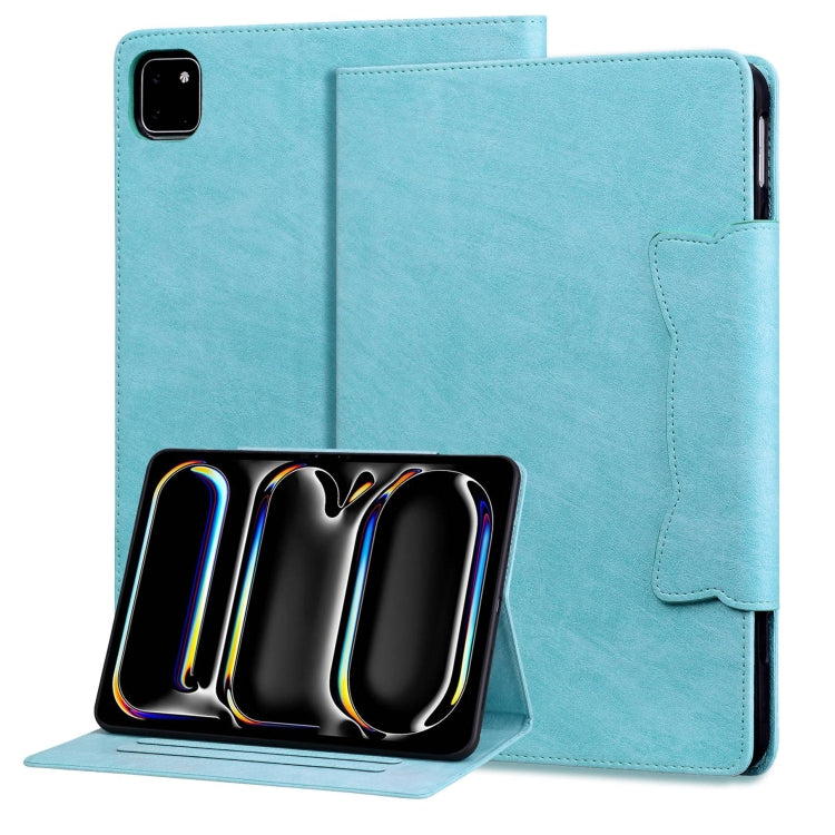 For iPad Pro 11 2024 Cat Buckle Leather Smart Tablet Case(Sky Blue) - iPad Pro 11 2024 Cases by PMC Jewellery | Online Shopping South Africa | PMC Jewellery | Buy Now Pay Later Mobicred