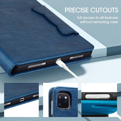 For iPad Pro 11 2024 Cat Buckle Leather Smart Tablet Case(Royal Blue) - iPad Pro 11 2024 Cases by PMC Jewellery | Online Shopping South Africa | PMC Jewellery | Buy Now Pay Later Mobicred