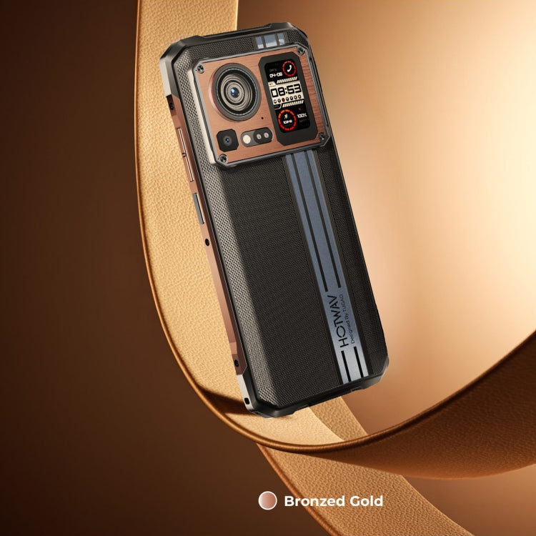 HOTWAV Cyber 15, 12GB+256GB, IP68/IP69K Rugged Phone, 6280mAh, 6.6 inch Android 13 MediaTek MT6789 Helio G99 Octa Core, Network: 4G, NFC, OTG(Brone Gold) - free shipping - PMC TechLife - Order now!