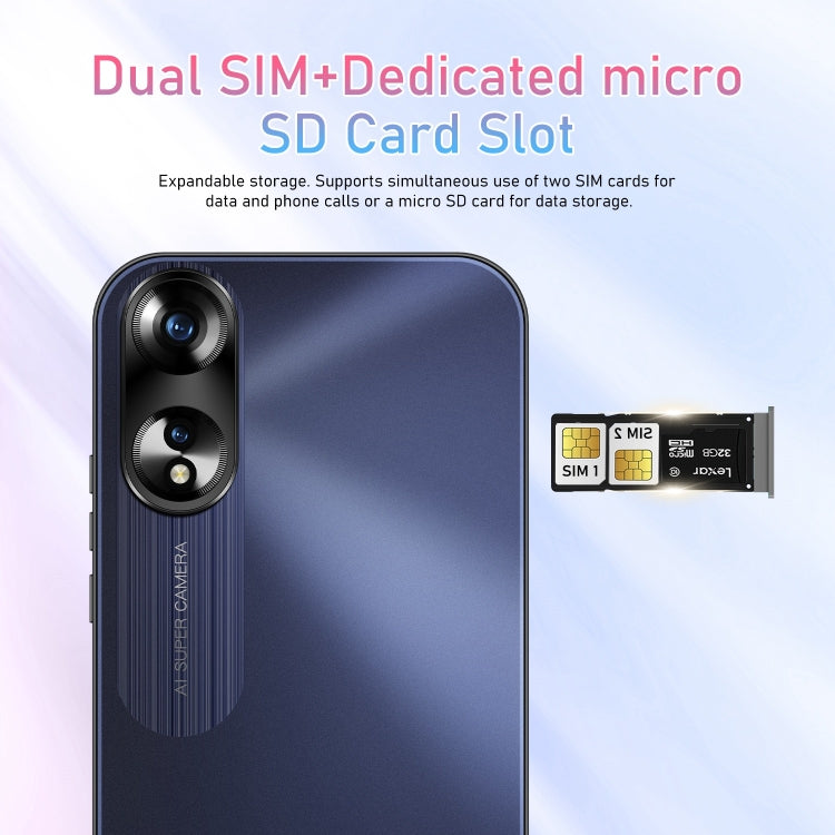SDT81 / A38, 2GB+16GB, 6.3 inch Screen, Face Identification, Android 10.0 MTK6737 Quad Core, Network: 4G, Dual SIM(Black) -  by PMC TechLife | Online Shopping South Africa | PMC TechLife | Buy Now Pay Later Mobicred