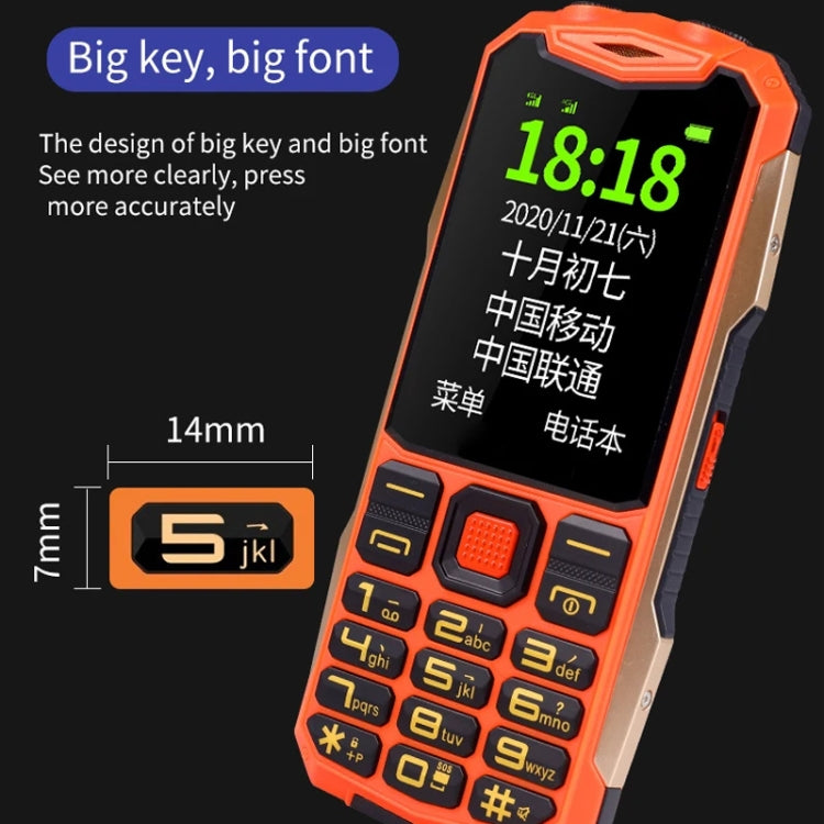 K1+ 4G Elder Rugged Phone, 2.6 inch, 1500mAh Battery, LED Flashlight, Network: 4G, Dual SIM, SOS, Plug:UK Plug(Black) - Others by PMC Jewellery | Online Shopping South Africa | PMC Jewellery | Buy Now Pay Later Mobicred