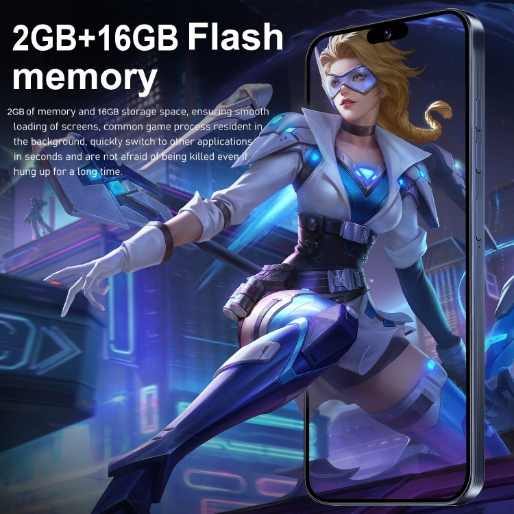 ZPT95 / i15 Pro Max, 2GB+16GB, 6.3 inch Screen, Face Identification, Android 8.1 SC7731 Quad Core, Network: 3G, Dual SIM(Grey) -  by PMC TechLife | Online Shopping South Africa | PMC TechLife | Buy Now Pay Later Mobicred