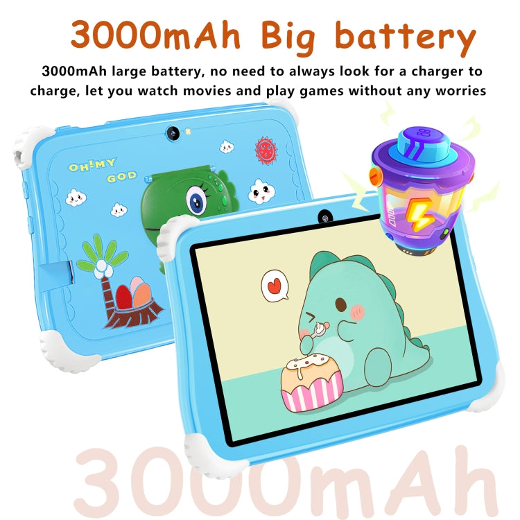 C75 Dinosaur 7 inch WiFi Kids Tablet PC, 2GB+16GB, Android 7.1 MT6735 Octa Core CPU(Blue) -  by PMC Jewellery | Online Shopping South Africa | PMC Jewellery | Buy Now Pay Later Mobicred