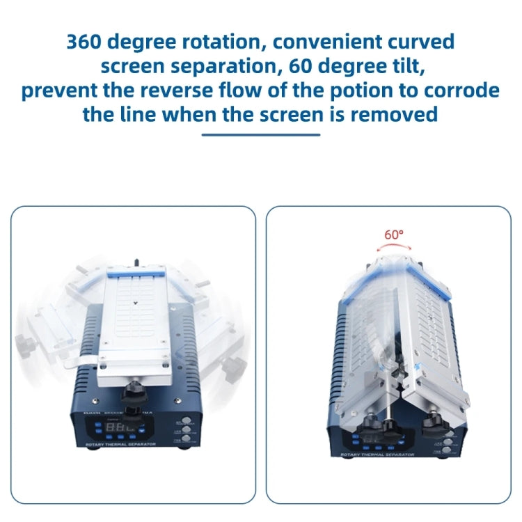 Kaisi 946 Max Double Vacuum Pumps LCD Separator Rotating Thermal Machine, EU Plug - Separation Equipment by Kaisi | Online Shopping South Africa | PMC Jewellery | Buy Now Pay Later Mobicred