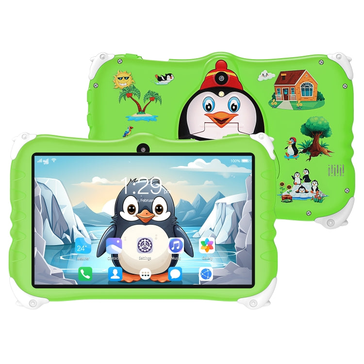 Penguin 7 inch WiFi Kids Tablet PC, 2GB+16GB, Android 7.1 MT6735 Octa Core CPU(Green) -  by PMC Jewellery | Online Shopping South Africa | PMC Jewellery | Buy Now Pay Later Mobicred