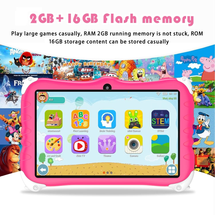 Penguin 7 inch WiFi Kids Tablet PC, 2GB+16GB, Android 7.1 MT6735 Octa Core CPU(Green) -  by PMC Jewellery | Online Shopping South Africa | PMC Jewellery | Buy Now Pay Later Mobicred