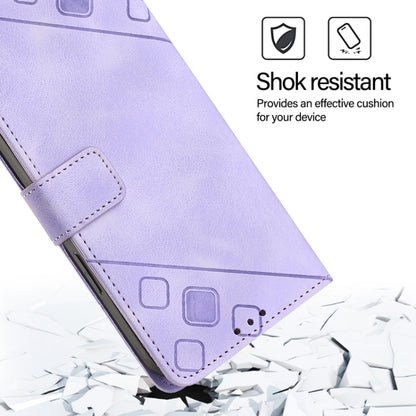 For Blackview Wave 6C Skin Feel Embossed Leather Phone Case(Light Purple) - More Brand by PMC Jewellery | Online Shopping South Africa | PMC Jewellery | Buy Now Pay Later Mobicred