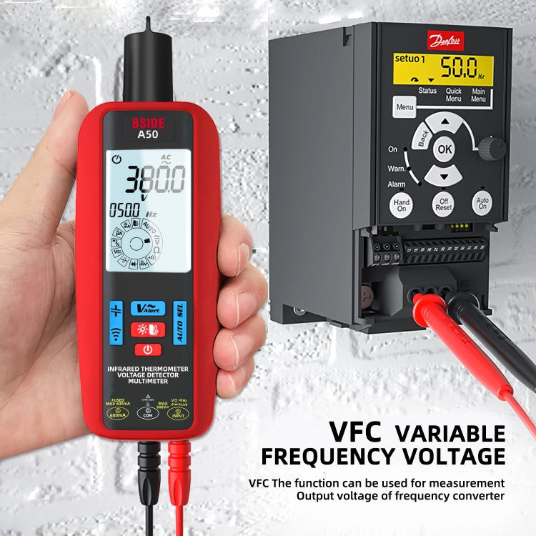 BSIDE A50 Infrared Temperature Test Digital Multimeter - Digital Multimeter by BSIDE | Online Shopping South Africa | PMC Jewellery | Buy Now Pay Later Mobicred