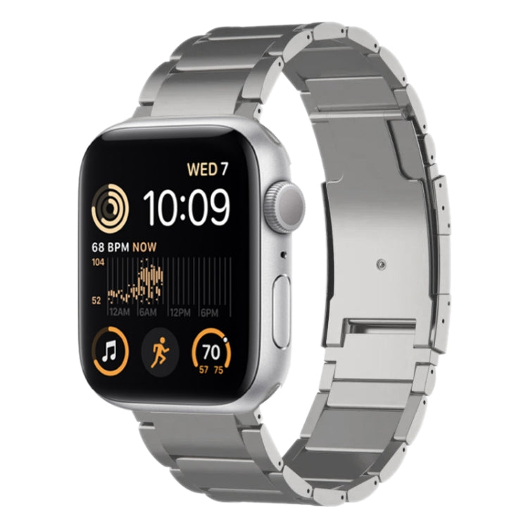 For Apple Watch SE 2022 40mm Titanium Metal Watch Band(Silver) - free shipping - PMC TechLife - Order now!