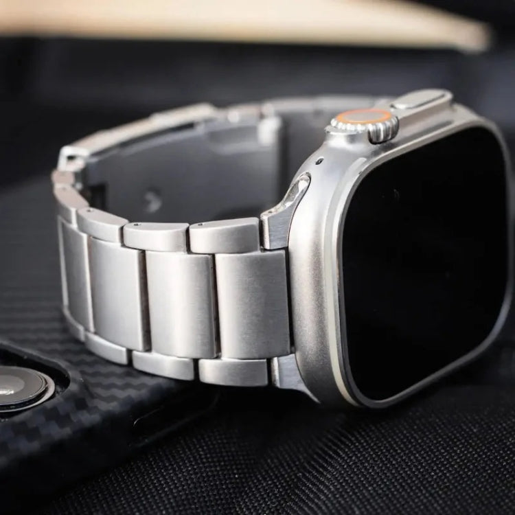 For Apple Watch Ultra 49mm Titanium Metal Watch Band(Silver) - free shipping - PMC TechLife - Order now!