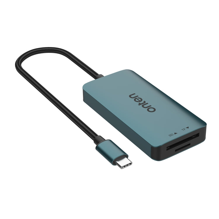 Onten C12 3 in 1 USB-C / Type-C to CFepress Type-A & SD & TF Card Reader(Pine Green) - Card Reader by Onten | Online Shopping South Africa | PMC Jewellery | Buy Now Pay Later Mobicred