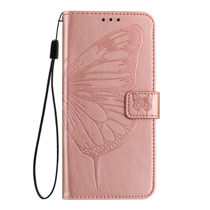 For Blackview Color 8 Embossed Butterfly Leather Phone Case(Rose Gold) - More Brand by PMC Jewellery | Online Shopping South Africa | PMC Jewellery | Buy Now Pay Later Mobicred