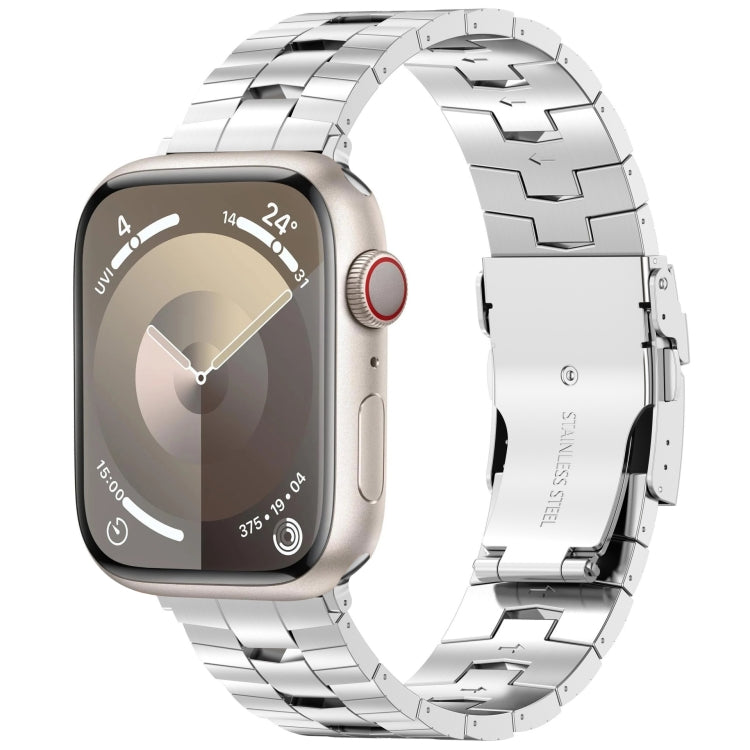 For Apple Watch Series 4 44mm Rice Ears Safety Buckle Titanium Alloy Watch Band(Silver) - free shipping - PMC TechLife - Order now!