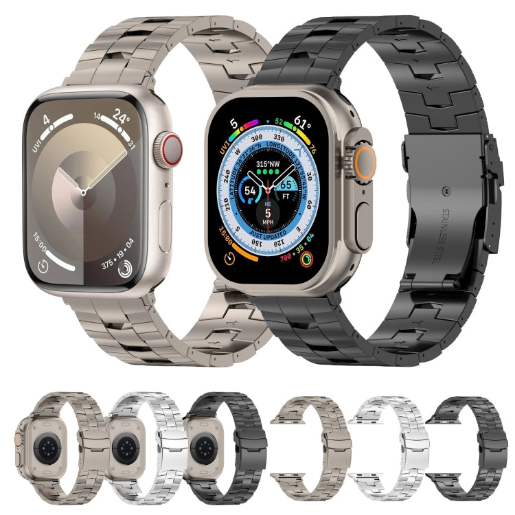 For Apple Watch Series 4 44mm Rice Ears Safety Buckle Titanium Alloy Watch Band(Silver) - free shipping - PMC TechLife - Order now!