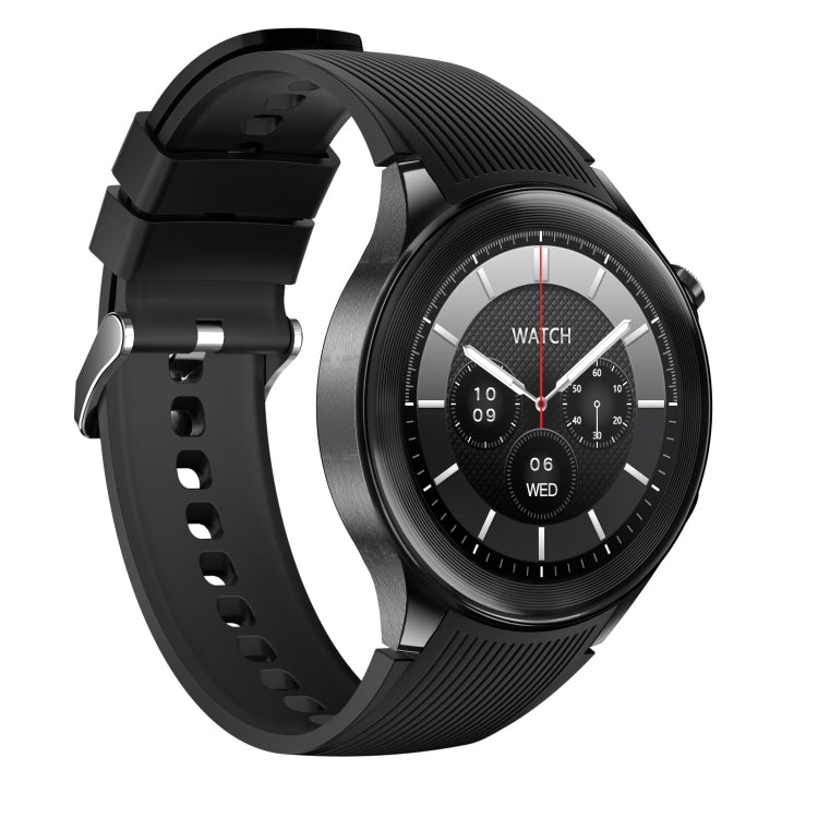 HD Watch X 1.43 inch IP68 BT5.3 Sport Smart Watch, Support Bluetooth Call / Sleep / Blood Oxygen / Heart Rate / Blood Pressure Health Monitor(Black Leather + Black Silicone Strap) - Smart Watches by PMC TechLife | Online Shopping South Africa | PMC TechLife | Buy Now Pay Later Mobicred