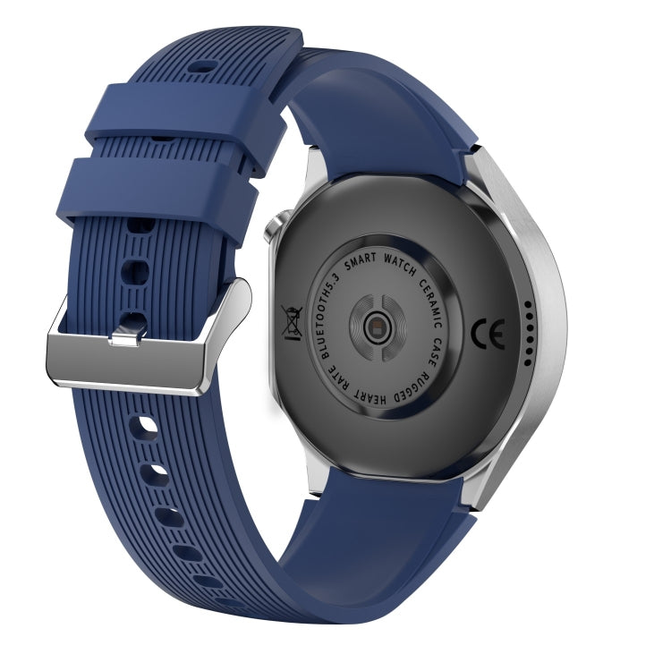 HD Watch X 1.43 inch IP68 BT5.3 Sport Smart Watch, Support Bluetooth Call / Sleep / Blood Oxygen / Heart Rate / Blood Pressure Health Monitor(Blue Leather + Blue Silicone Strap) - Smart Watches by PMC TechLife | Online Shopping South Africa | PMC TechLife | Buy Now Pay Later Mobicred