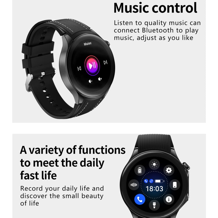 HD Watch X 1.43 inch IP68 BT5.3 Sport Smart Watch, Support Bluetooth Call / Sleep / Blood Oxygen / Heart Rate / Blood Pressure Health Monitor(Black Steel + Black Silicone Strap) - Smart Watches by PMC TechLife | Online Shopping South Africa | PMC TechLife | Buy Now Pay Later Mobicred