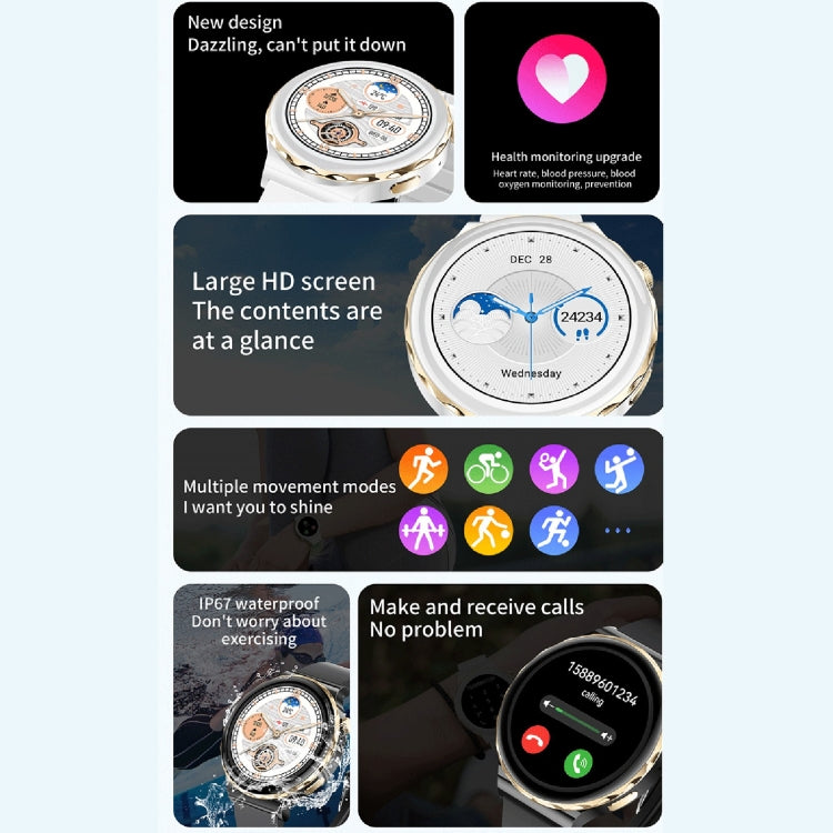 LEMFO HW52 1.28 inch Dual Mode Sport Smart Watch, Support Bluetooth Call / Sleep / Blood Oxygen / Heart Rate / Blood Pressure Health Monitor(White) - free shipping - PMC TechLife - Order now!