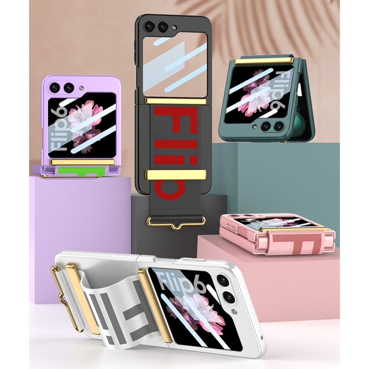 For Samsung Galaxy Z Flip6 / Flip7 FE GKK Integrated Ultra-thin Wristband Holder Phone Case(Silver) - free shipping - PMC Jewellery - Order now!
