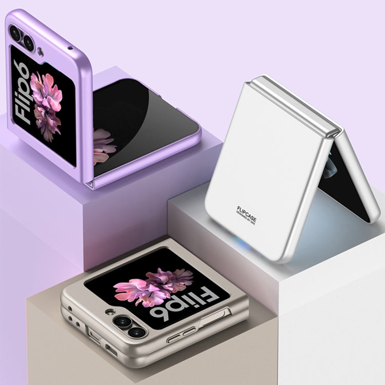 For Samsung Galaxy Z Flip6 GKK Ultra-thin Full Coverage Phone Case with Tempered Film(Dream Mirror Purple) - free shipping - PMC Jewellery - Order now!