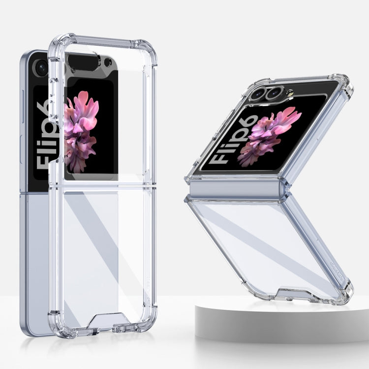 For Samsung Galaxy Z Flip6 GKK Airbag Full Coverage Phone Case(Transparent) - Galaxy Z Flip6 5G Cases by GKK | Online Shopping South Africa | PMC Jewellery | Buy Now Pay Later Mobicred