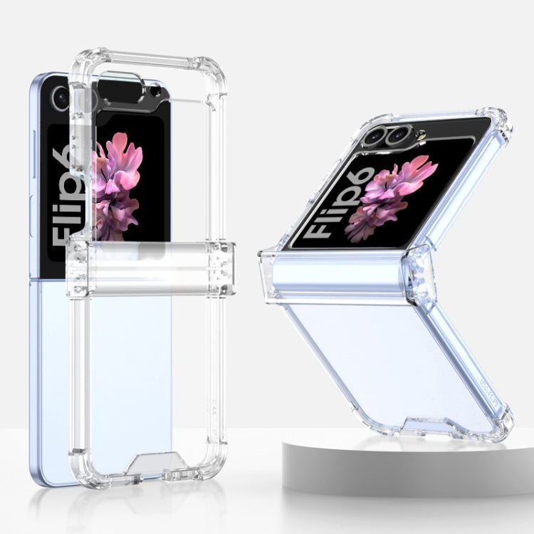 For Samsung Galaxy Z Flip6 GKK Airbag Hinge Full Coverage Phone Case(Transparent) - Galaxy Z Flip6 5G Cases by GKK | Online Shopping South Africa | PMC Jewellery | Buy Now Pay Later Mobicred