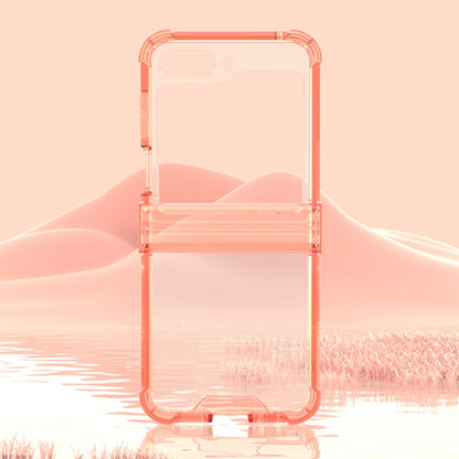 For Samsung Galaxy Z Flip6 GKK Airbag Hinge Full Coverage Phone Case with Tempered Film(Orange) - Galaxy Z Flip6 5G Cases by GKK | Online Shopping South Africa | PMC Jewellery | Buy Now Pay Later Mobicred