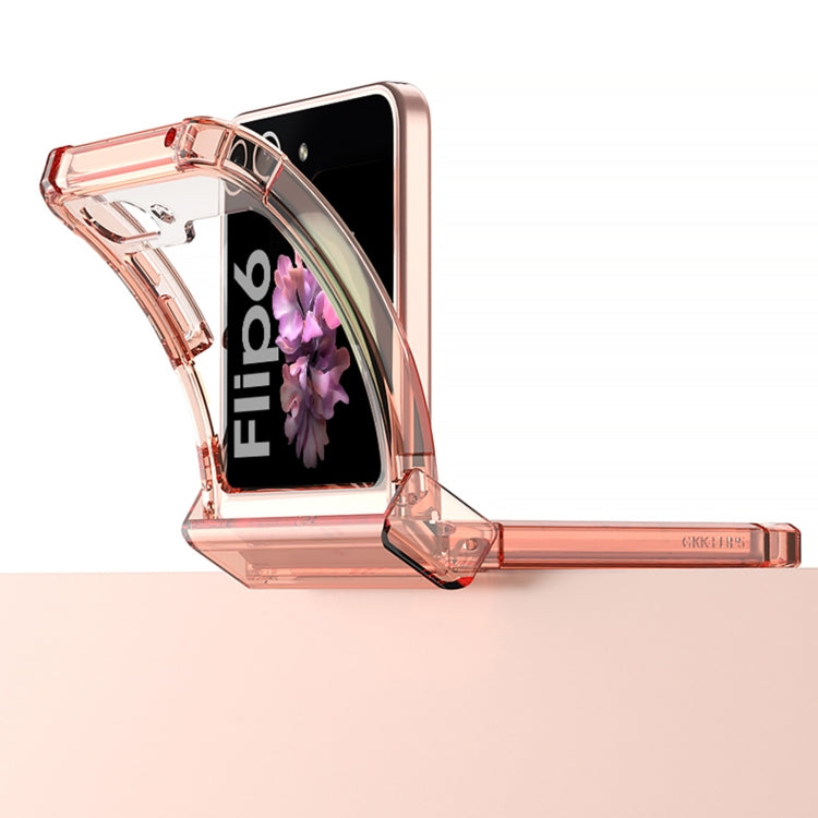 For Samsung Galaxy Z Flip6 / Flip7 FE GKK Airbag Hinge Full Coverage Phone Case with Tempered Film(Transparent) - free shipping - PMC Jewellery - Order now!