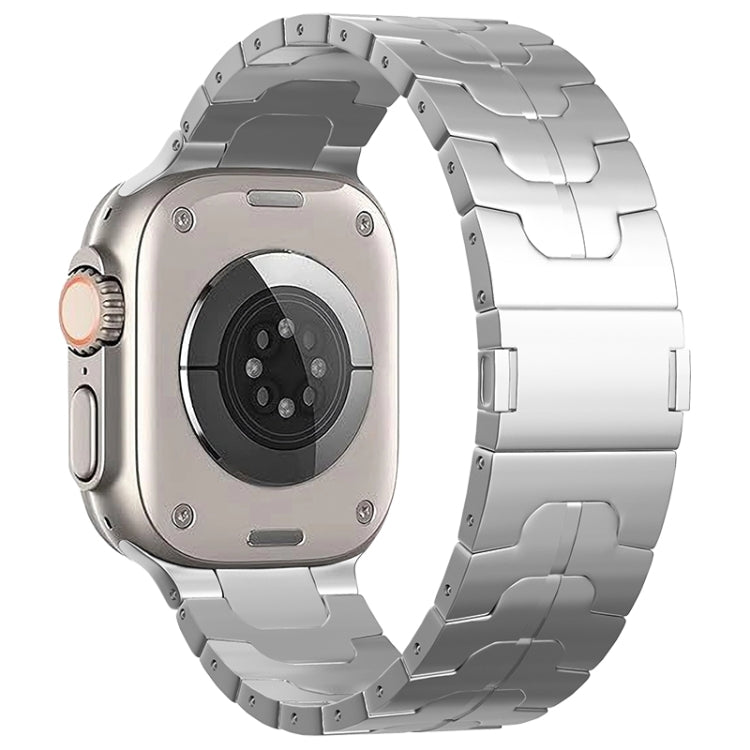 For Apple Watch Ultra 49mm Magnetic Buckle Titanium Alloy Watch Band(Silver) - free shipping - PMC TechLife - Order now!