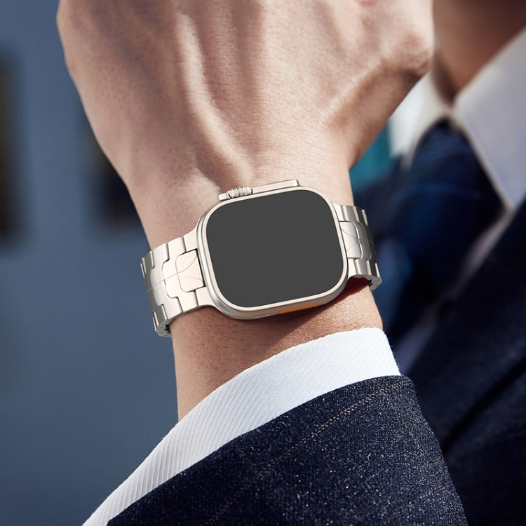 For Apple Watch SE 44mm Magnetic Buckle Titanium Alloy Watch Band(Silver) - free shipping - PMC TechLife - Order now!