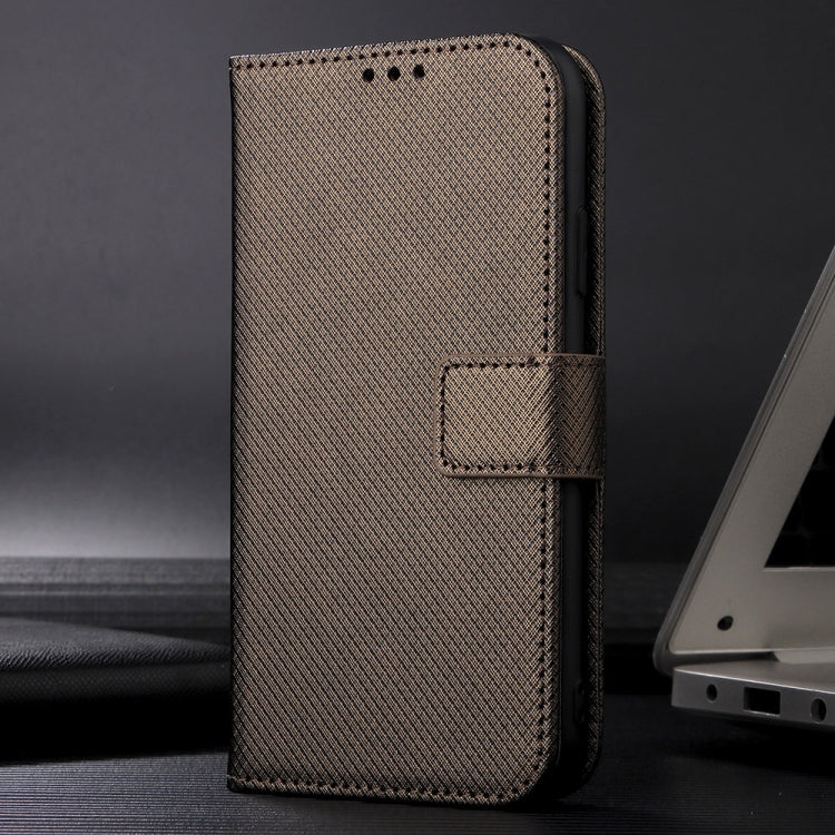 For Huawei Pura 70 Pro / 70 Pro+ Diamond Texture Leather Phone Case(Brown) - Huawei Cases by PMC Jewellery | Online Shopping South Africa | PMC Jewellery | Buy Now Pay Later Mobicred