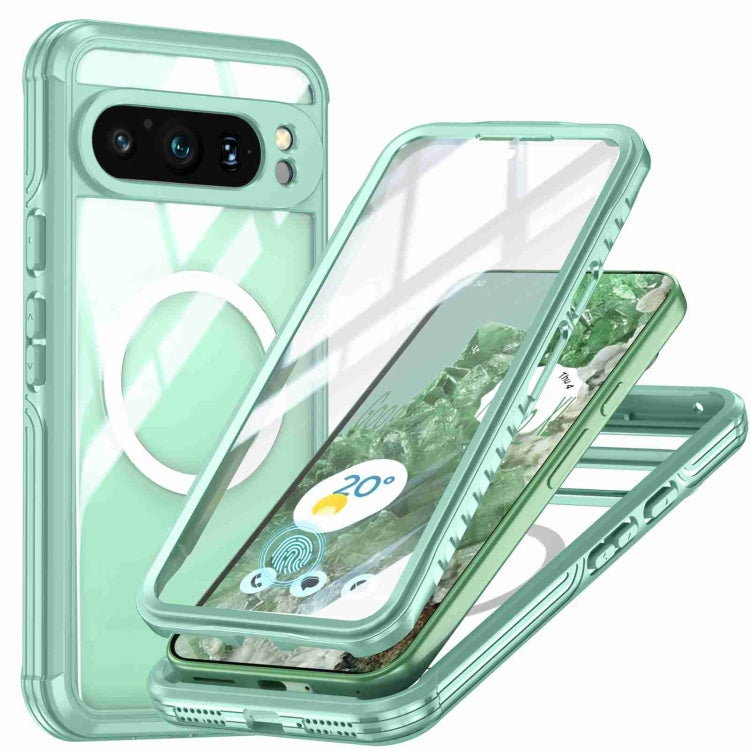 For Google Pixel 9 Pro XL RedPepper Transparent IP54 Life Waterproof Phone Case(Green) - free shipping - PMC TechLife - Order now!