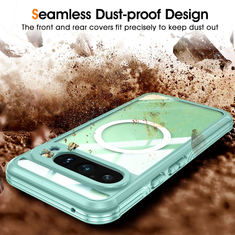 For Google Pixel 9 / 9 Pro RedPepper Transparent IP54 Life Waterproof Phone Case(Green) - free shipping - PMC TechLife - Order now!