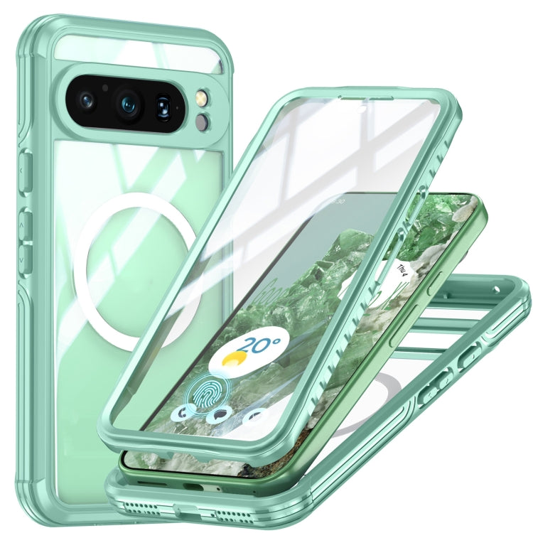 For Google Pixel 9 / 9 Pro RedPepper Transparent IP54 Life Waterproof Phone Case(Green) - free shipping - PMC TechLife - Order now!