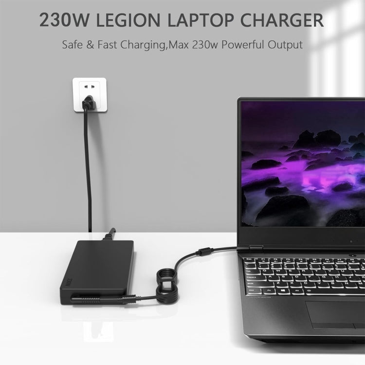 230W 20V 11.5A Laptop Notebook Power Adapter For Lenovo Big Square USB, Plug:UK Plug - For Lenovo by PMC Jewellery | Online Shopping South Africa | PMC Jewellery | Buy Now Pay Later Mobicred