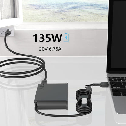 135W 20V 6.75A Laptop Notebook Power Adapter For Lenovo Big Square USB, Plug:US Plug - For Lenovo by PMC Jewellery | Online Shopping South Africa | PMC Jewellery | Buy Now Pay Later Mobicred