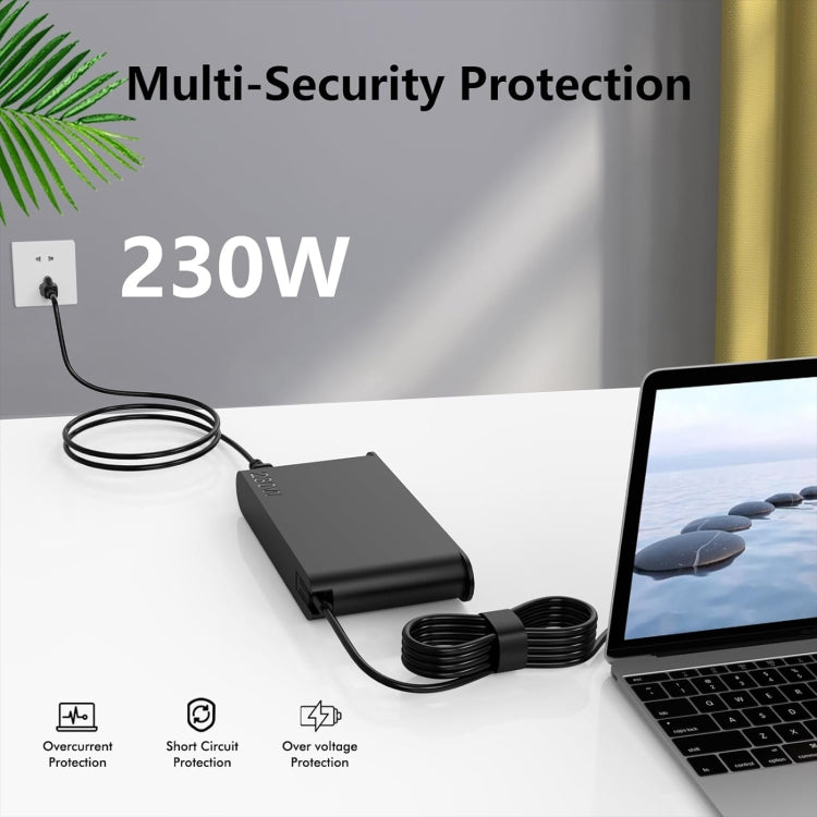 230W 20V 11.5A Laptop Notebook Power Adapter For Lenovo Big Square USB, Plug:AU Plug - For Lenovo by PMC Jewellery | Online Shopping South Africa | PMC Jewellery | Buy Now Pay Later Mobicred