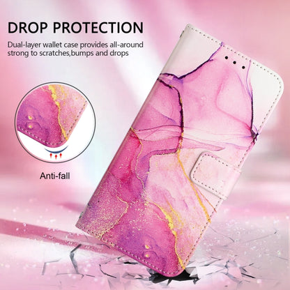 For Ulefone Note 14 PT003 Marble Pattern Flip Leather Phone Case(Pink Purple Gold) - Ulefone Cases by PMC Jewellery | Online Shopping South Africa | PMC Jewellery | Buy Now Pay Later Mobicred