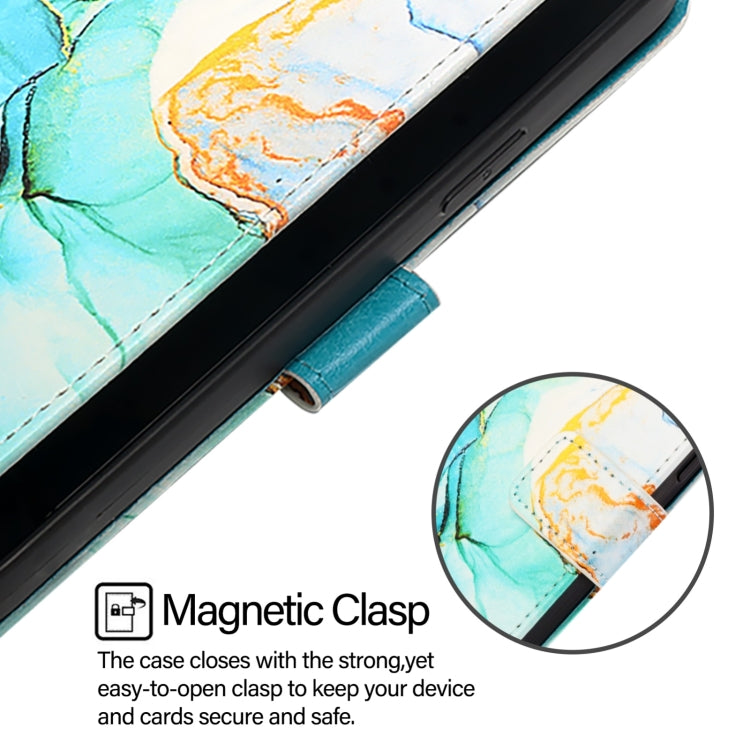 For Ulefone Note 14 PT003 Marble Pattern Flip Leather Phone Case(Green) - Ulefone Cases by PMC Jewellery | Online Shopping South Africa | PMC Jewellery | Buy Now Pay Later Mobicred
