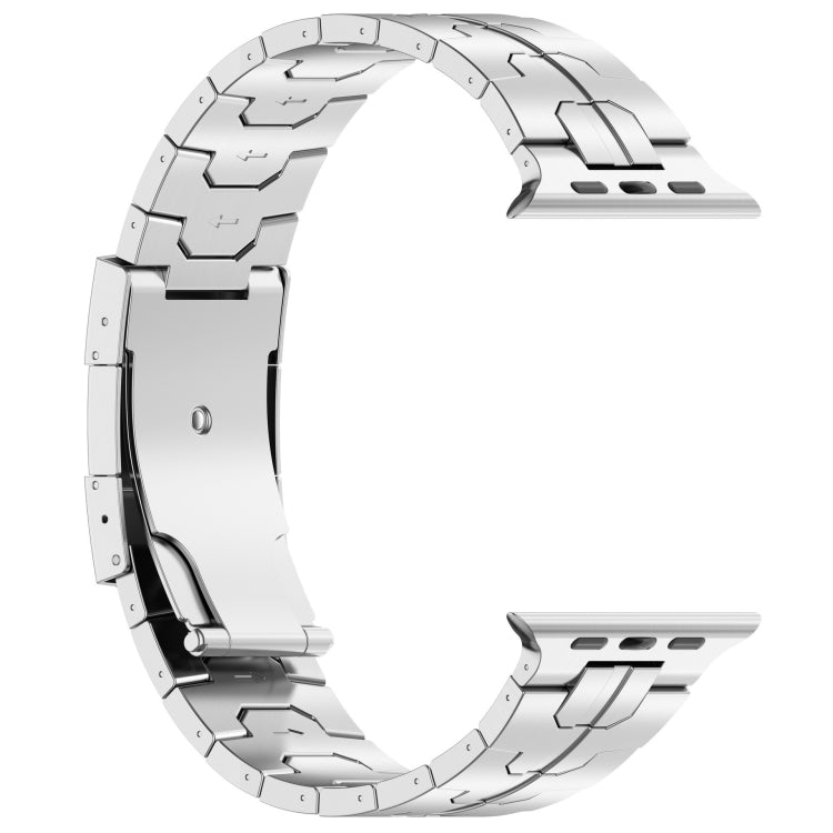 For Apple Watch Series 8 45mm Turtle Buckle Titanium Alloy Watch Band(Silver) - free shipping - PMC TechLife - Order now!