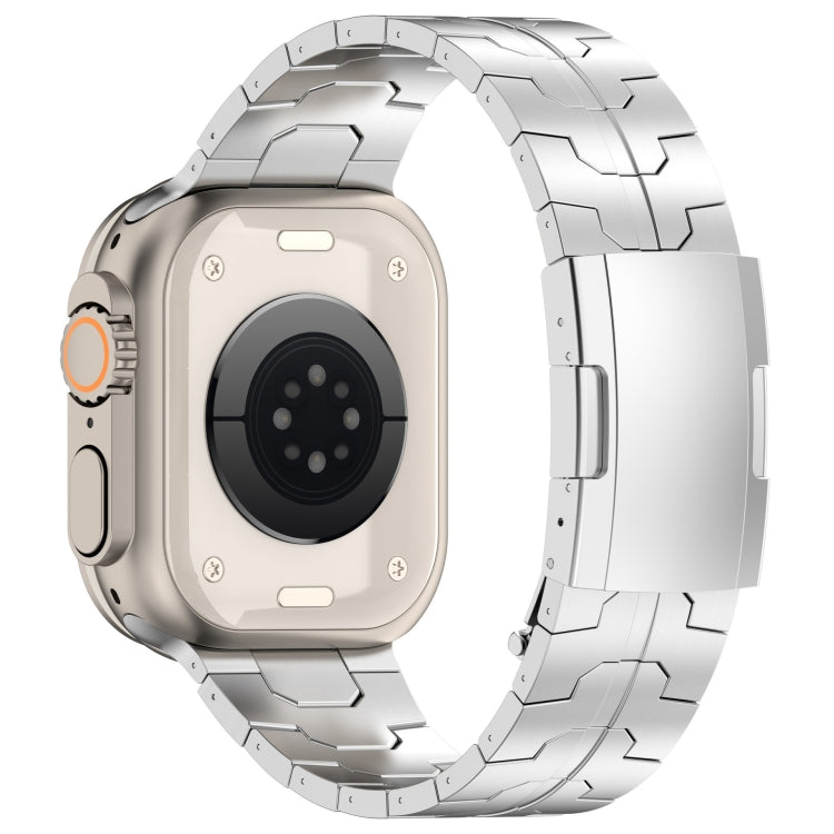 For Apple Watch Series 3 38mm Turtle Buckle Titanium Alloy Watch Band(Silver) - free shipping - PMC TechLife - Order now!