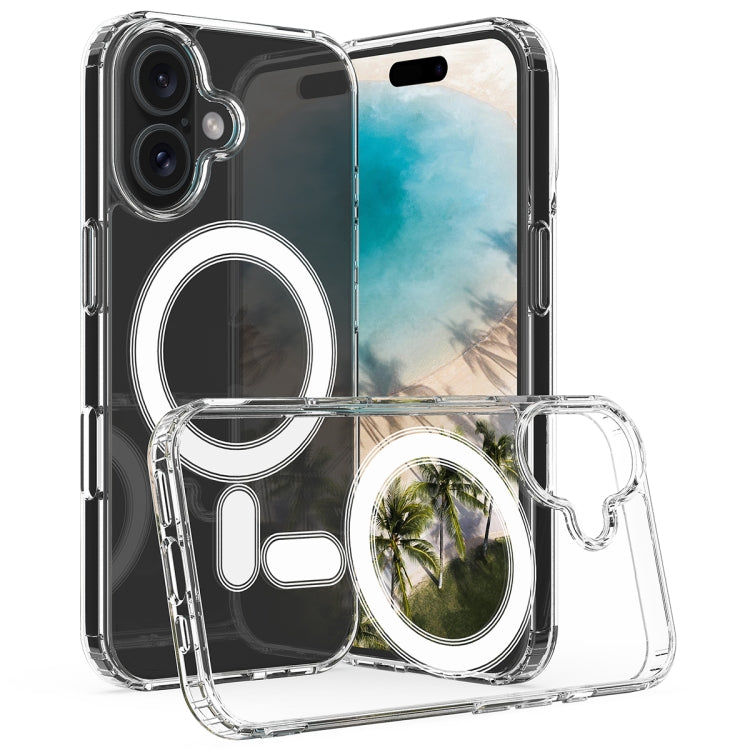 For iPhone 16 Plus MagSafe Clear Acrylic PC Hybrid TPU Phone Case(Transparent) - iPhone 16 Plus Cases by PMC Jewellery | Online Shopping South Africa | PMC Jewellery | Buy Now Pay Later Mobicred