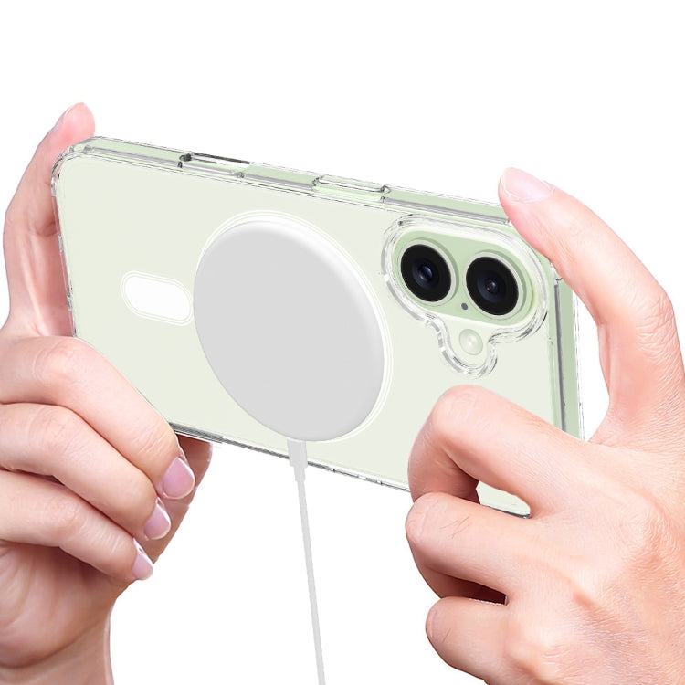 For iPhone 16 Plus MagSafe Clear Acrylic PC Hybrid TPU Phone Case(Transparent) - iPhone 16 Plus Cases by PMC TechLife | Online Shopping South Africa | PMC TechLife | Buy Now Pay Later Mobicred