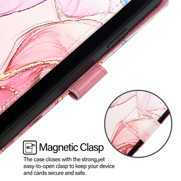 For Blackview A52 PT003 Marble Pattern Flip Leather Phone Case(Rose Gold) - More Brand by PMC Jewellery | Online Shopping South Africa | PMC Jewellery | Buy Now Pay Later Mobicred