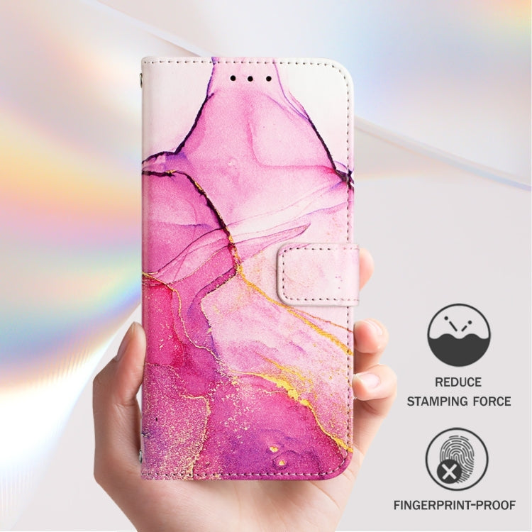 For Blackview A53 PT003 Marble Pattern Flip Leather Phone Case(Pink Purple Gold) - More Brand by PMC Jewellery | Online Shopping South Africa | PMC Jewellery | Buy Now Pay Later Mobicred