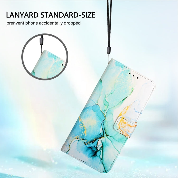 For Blackview Color 8 PT003 Marble Pattern Flip Leather Phone Case(Green) - More Brand by PMC Jewellery | Online Shopping South Africa | PMC Jewellery | Buy Now Pay Later Mobicred