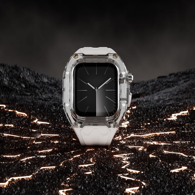 For Apple Watch Series 8 45mm Modified PC Hybrid TPU Watch Case Band(Starlight Transparent) - free shipping - PMc TechLife - Order now!
