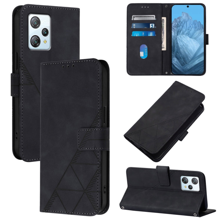 For Blackview A53 Crossbody 3D Embossed Flip Leather Phone Case(Black) - More Brand by PMC Jewellery | Online Shopping South Africa | PMC Jewellery | Buy Now Pay Later Mobicred